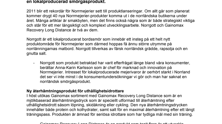 Norrmejerier växer med rekordmånga nya produkter 
