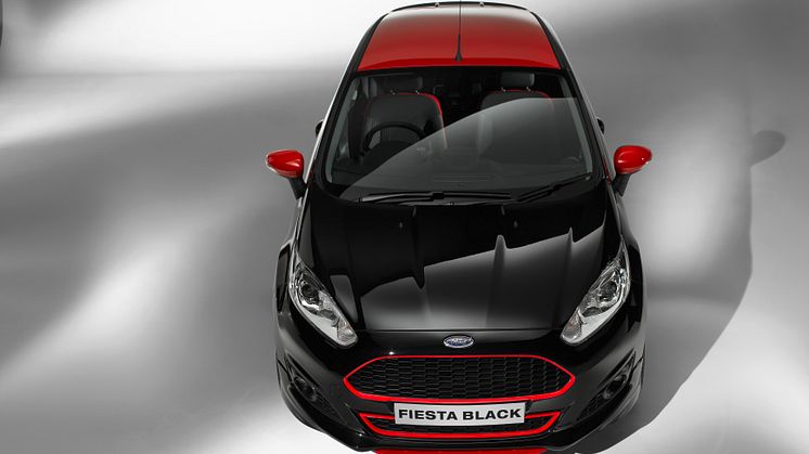 Ford Fiesta Black Edition med prisbelønt EcoBoostmotor med 140 HK