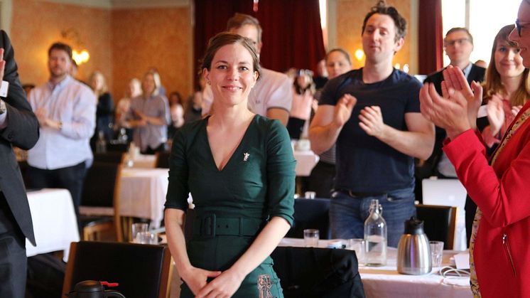 Kristin Utne er nyvalgt leder av Yngre legers forening. Foto: Vilde Baugstø