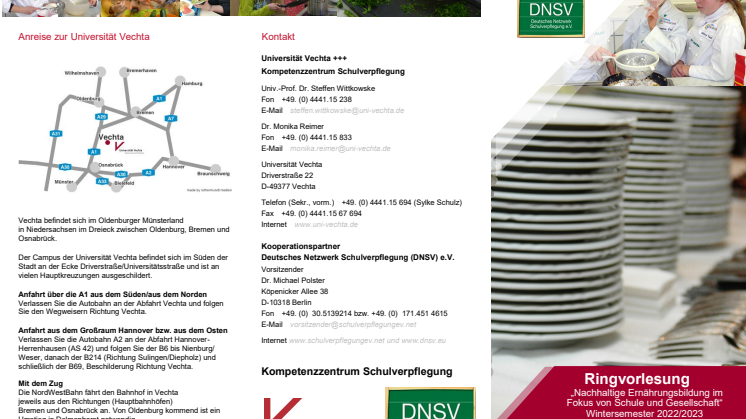 Flyer | Ringvorlesung „Nachhaltige Ernährungsbildung im Fokus von Schule und Gesellschaft“