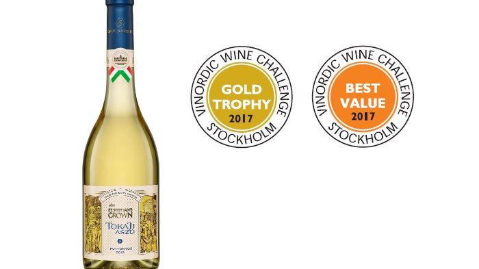 Guldmedalj till St Stephans Crown Tokaji Aszu 5 puttonyos!