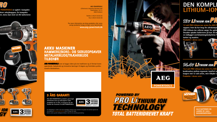 AEG PRO Lithium-Ion brochure