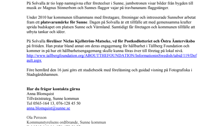 Sunneföretag visar upp sig på Solvalla