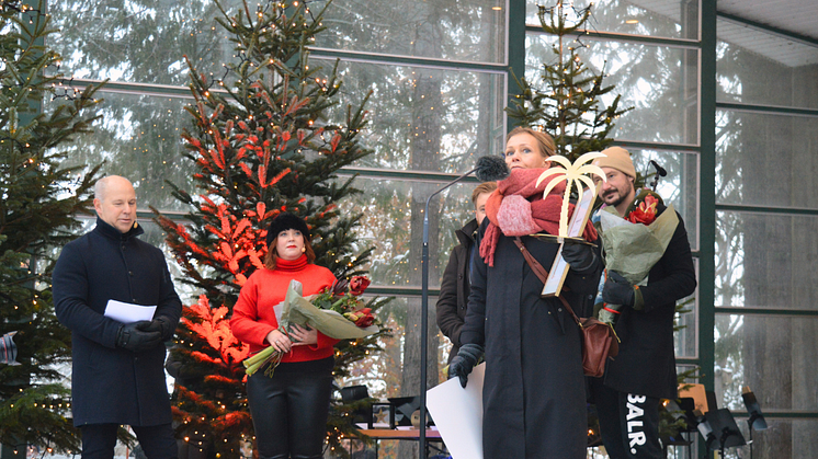 Visit Trelleborgs besöksnäringspris utdelades till Slättarps Gården under Skyltsöndagen 3/12.