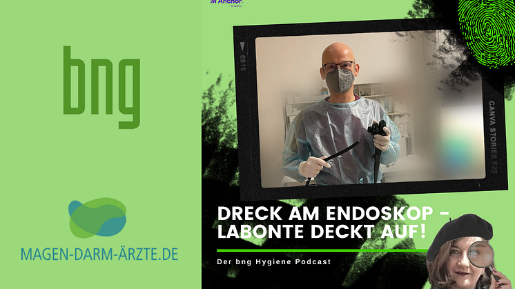 Mit kriminalistischem Gespür folgt Petra Labonte im Podcast Dr. Markus Dreck, der mit seinen Endoskopen weit in keimbelastete Regionen vordringt.