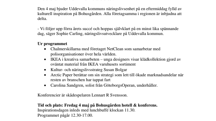 Inspirationsdag 4 maj