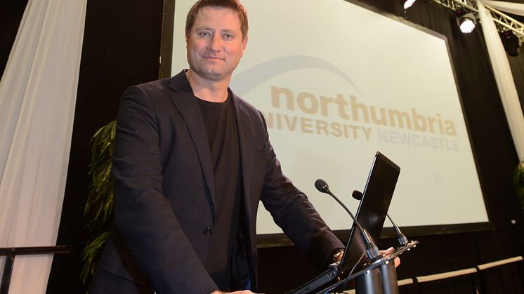 TV architect George Clarke speaks to a packed audience
