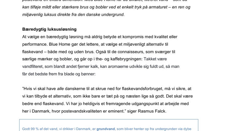 Lækkert vand med bobler – direkte fra den danske undergrund