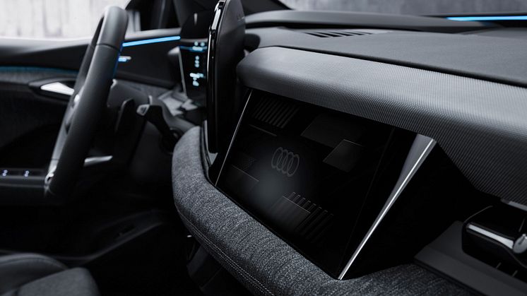 Audi Q6 e-tron (passagerdisplay)