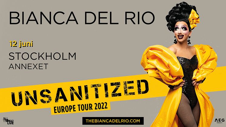 Dragstjärnan Bianca Del Rio till Annexet i Stockholm med showen “Unsanitized” 