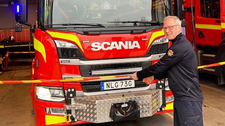 Nya brandbilar hos Räddningstjänsten Mälardalen