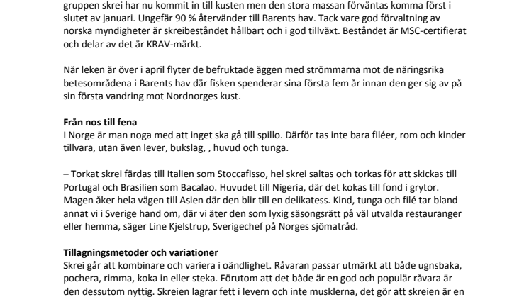 Nu är skreien här
