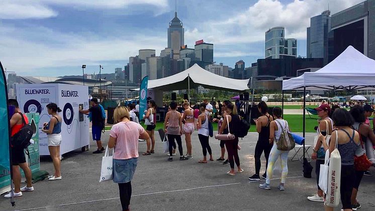 Bluewater hydration stations are popular destinations for mindful yoga fans