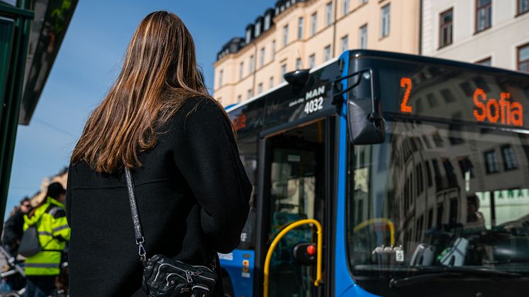 Hogia levererar trafikinformation till Stockholms stadsbussar. Bild: Keolis