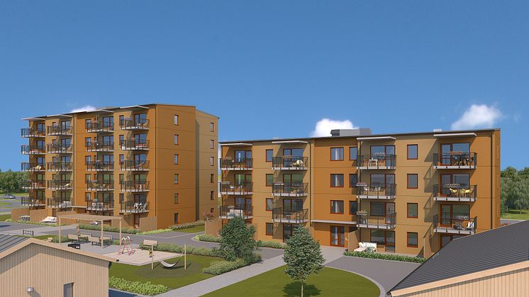 I kvarteret Välljärnet på Bäckby i Västerås byggs 160 nya hyreslägenheter med inflyttning vintern 2018.
