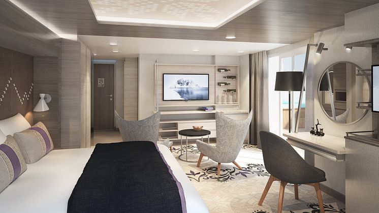 Hurtigruten Roald Amundsen corner suite 