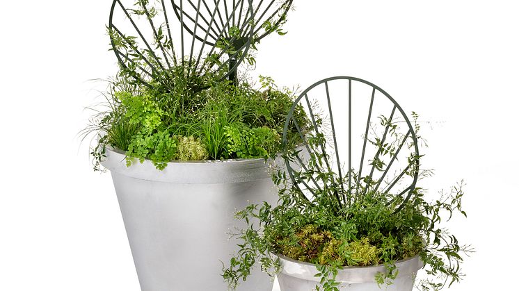 Gro blomspaljé design Mia Cullin. Nyhet 2020 Folke planteringskärl, design Karna Lindstedt