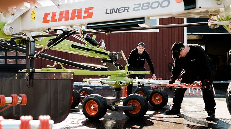 Mycket förberedelser inför premiären av CLAAS i helgen.