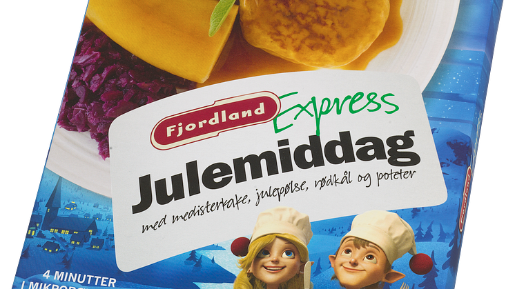 Fjordland julemiddag med rødkål og poteter