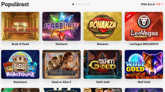Casinospel från LeoVegas