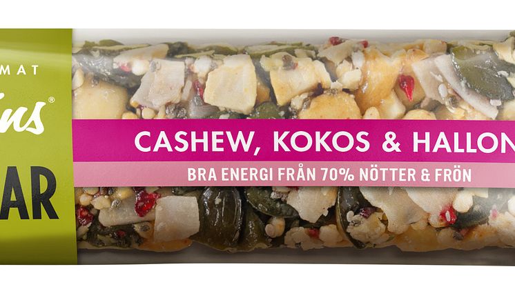 Paulúns Nötbar Cashew, kokos & hallon