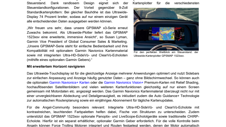 PM CH Garmin GPSMAP 1523xsv