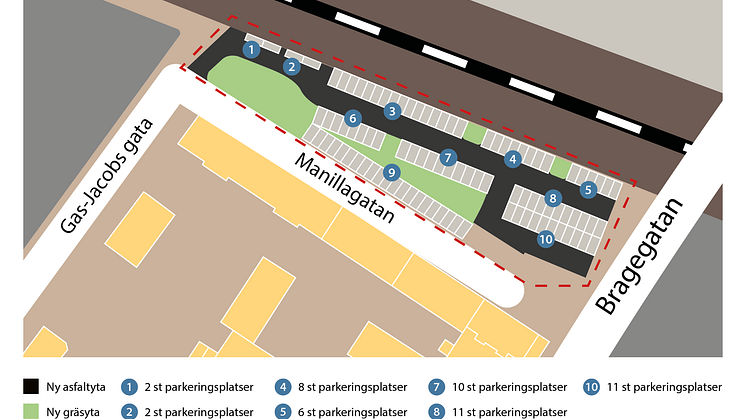 Parkeringen på Manillagatan öppnad