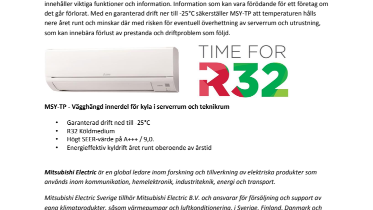 ​Professionell IT-kyla för serverrum och teknikrum