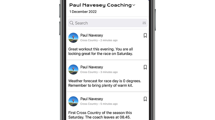 Team Communication Clipboard Screen