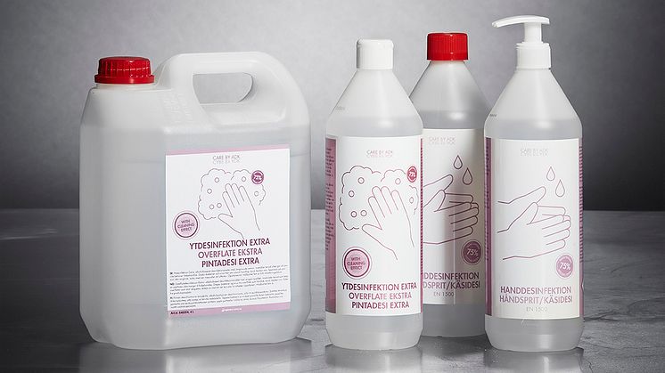 CARE BY ADK Hand- och Ytdesinfektion.