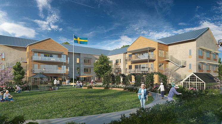 Förenade Care och Skanska erbjuder kvalitet och påkostad miljö i nybyggt särskilt boende i Skurup.
