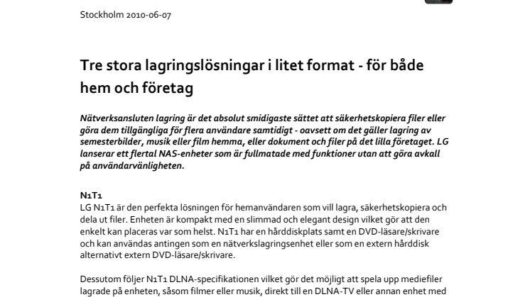 Tre stora lagringslösningar i litet format - för både hem och företag