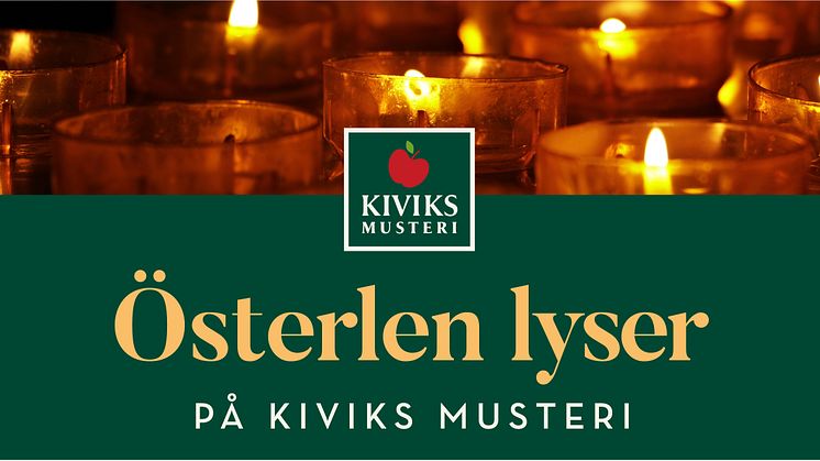 Fredagen den 4 november lyser Kiviks Musteri upp lite extra.