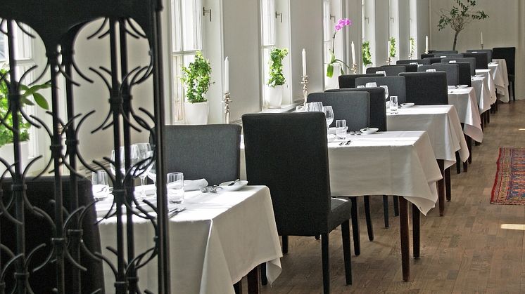 Matsalen på Åhus Gästgivaregård