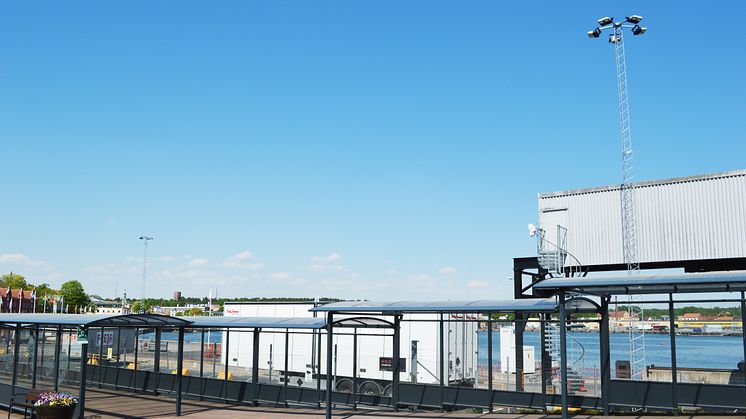 Smålandshamnar Oskarshamn - Först i Sverige med Titan LED mastbelysning
