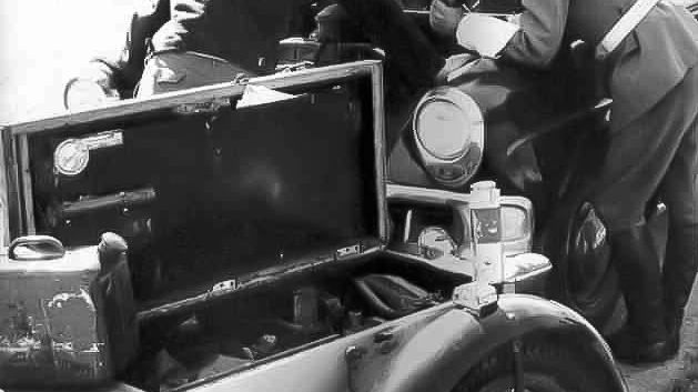 Kjell Boberg som nittonårig vägsamarit år 1958.