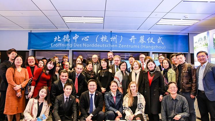 Das Team des Norddeutschen Zentrum für Tourismus und Investitionen in Hangzhou/China