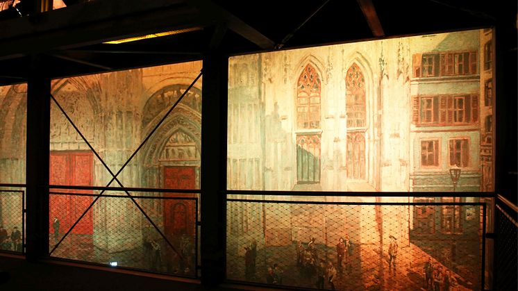Kathedrale von Monet im Panometer Leipzig - Foto: Elli Flint