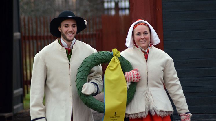 Vasaloppets kranskulla och kransmas 2017 Lydia Sundin och Linus Rapp
