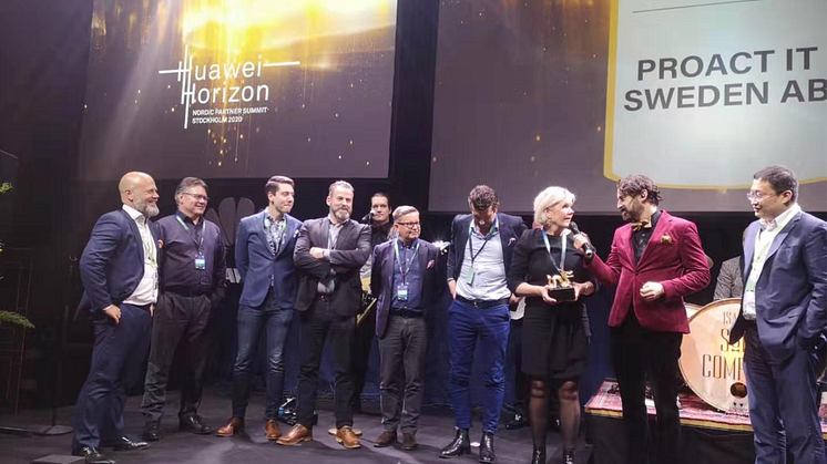 Proact IT Sweden vinnare Gulddraken 2020 - Nordic Partner of the Year