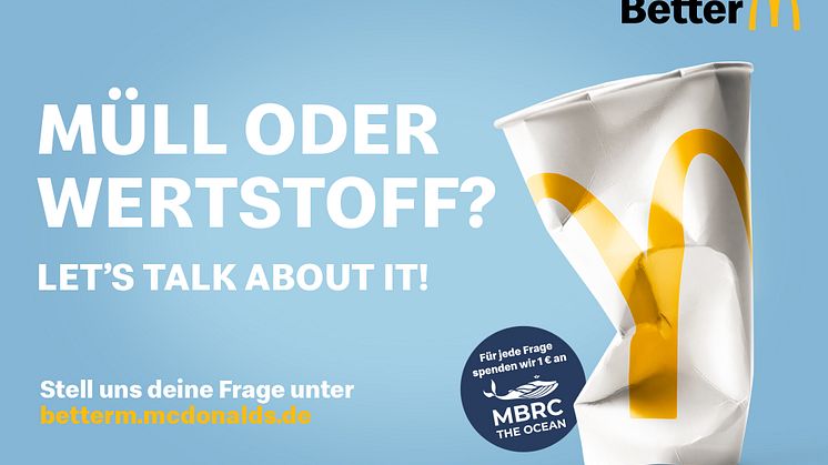 Durch kritische Fragen die Umwelt schützen: McDonald’s verbindet Dialogangebot mit besonderer Spendenaktion