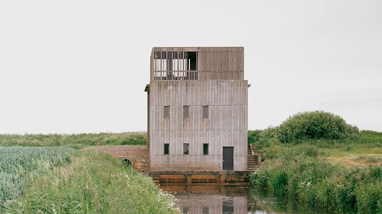 Johansen Skovsted Arkitekter. Pumpestation ved Skjern Å.