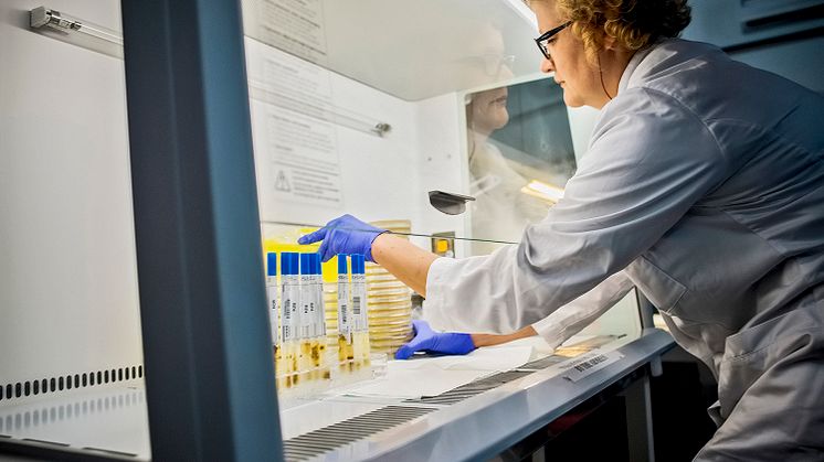 Heli Mathur at the laboratory