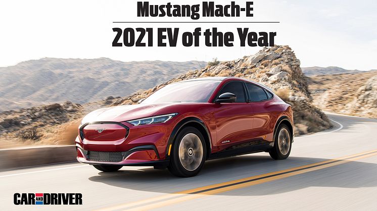 Ford Mustang Mach-E kåret til årets elbil af magasinet ’Car and Driver’ 