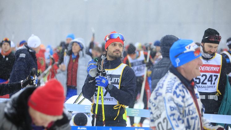 Prins Carl Philip inför Vasaloppet 2019