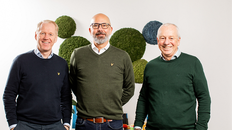 Grundarna Lennart Bergström, Staffan Persson och Stefan Borg.