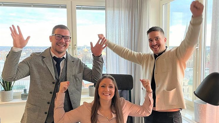Philip, Malin och Denis – alla laddade att dra igång satsningen i Eskilstuna