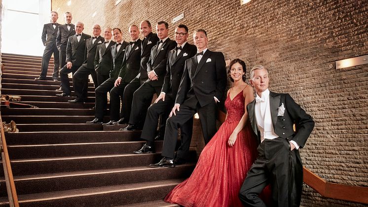 Max Raabe & Palast Orchester 2024 C (stairs) Copyright Gregor Hohenberg