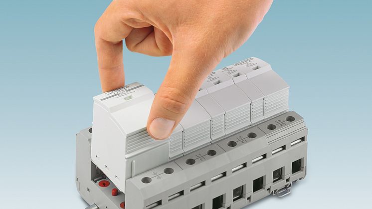 The world's narrowest, pluggable lightning arrester combination