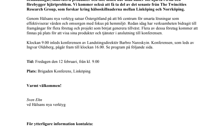 Pressinbjudan - Konferens alla hjärtans dag